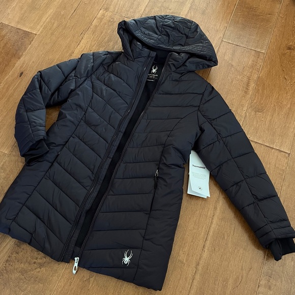 NWT Youth Spyder ThermaWEB, Water Resistant Puffer Jacket - Size M 8/10 - Picture 2 of 13
